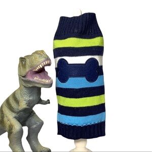 Striped Dog Bone Doggy Sweater